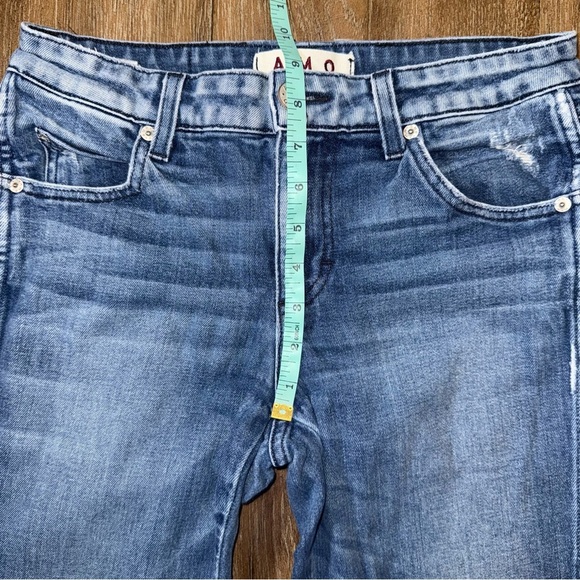 AMO Jeans Stix Crop Raw Hem Skinny Jeans - Picture 5 of 9